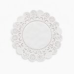 PAPIER DENTELLE ROND BLANC 14CM /100 Pcs – Image 2