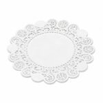 PAPIER DENTELLE ROND BLANC 14CM /100 Pcs – Image 3