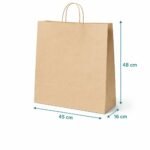 Sac Kraft Fond Carre Pt 45X16X48CM