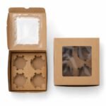 Boite De 4 Cupcakes 16X16X7,5CM