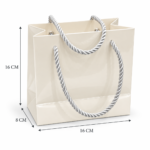 Sac Luxe Blanc 16X16X8CM