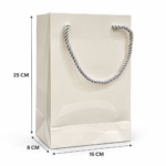 Sac Luxe Blanc 25X16X8CM