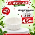 MINI CAISSETTES BLANCHES N°3 /100 Pcs